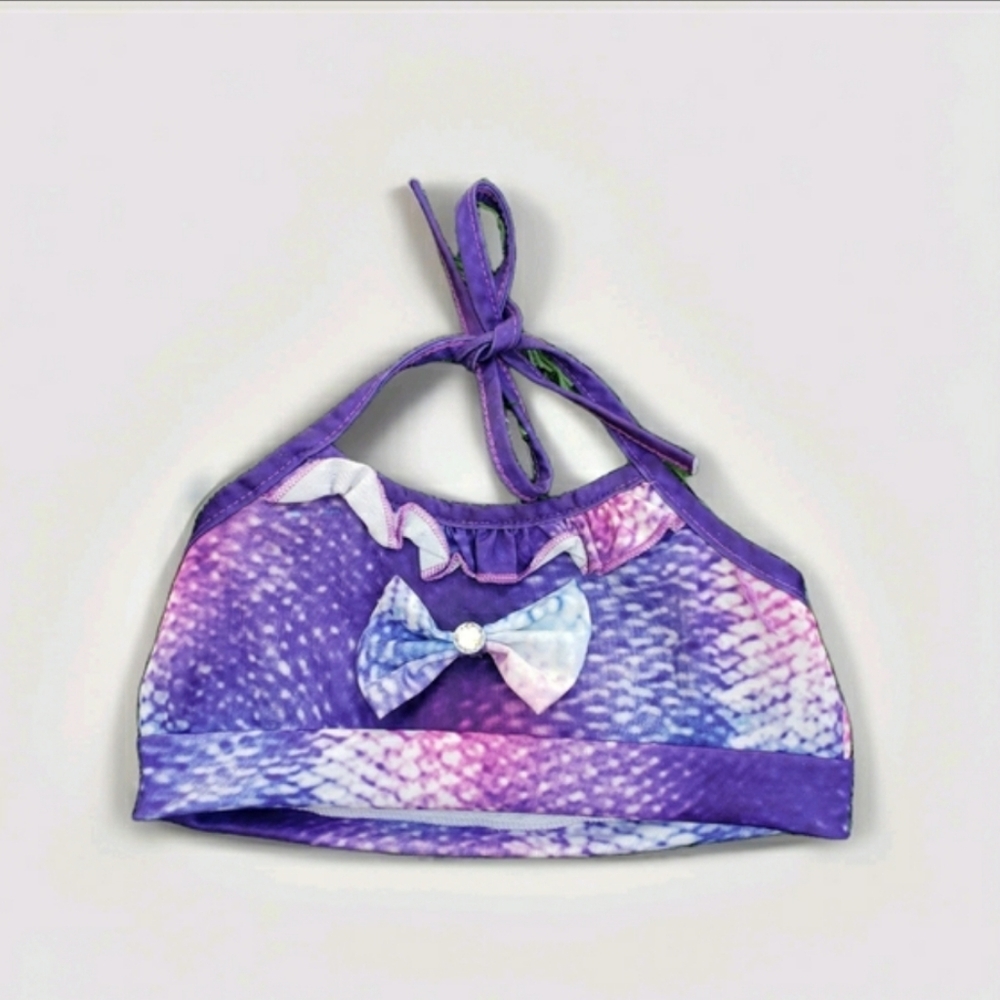 Girls Mermaid 3 Piece Bathing Suit (6-6X) - Picture 2 of 8